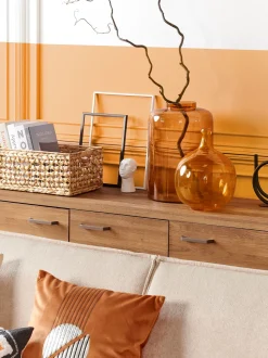 Aparador Com 3 Portas Castanho Claro Timber