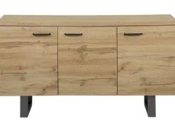 Aparador Com 3 Portas Castanho Claro Timber