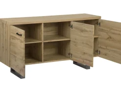 Aparador Com 3 Portas Castanho Claro Timber