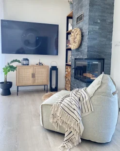 Aparador Com 2 Portas Castanho Claro Pasco