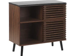 Aparador Com 2 Portas Castanho Escuro Perth