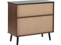 Aparador Com 2 Portas Castanho Escuro Perth