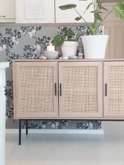 Aparador Com 3 Portas Castanho Claro Pasco