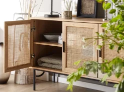 Aparador Com 3 Portas Castanho Claro Pasco