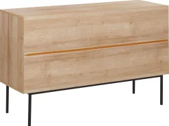 Aparador Com 3 Portas Castanho Claro Pasco