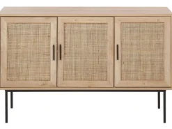 Aparador Com 3 Portas Castanho Claro Pasco