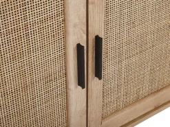 Aparador Com 3 Portas Castanho Claro Pasco