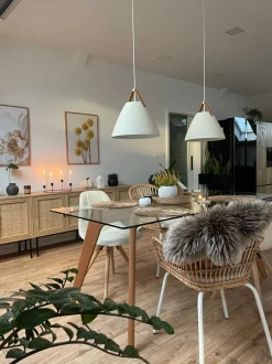 Aparador Com 3 Portas Castanho Claro Pasco