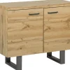 Aparador Com 2 Portas Castanho Claro Timber