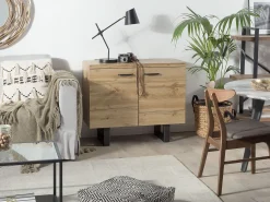 Aparador Com 2 Portas Castanho Claro Timber