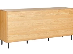 Aparador Com 3 Portas Cor De Madeira Clara Nikea