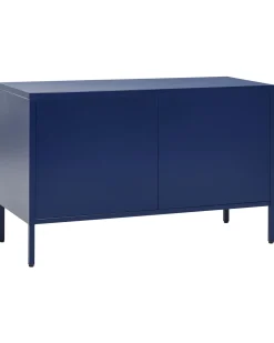 Aparador Com 2 Portas De Metal Azul Marinho Uria