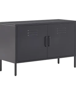 Aparador Com 2 Portas De Metal Preto Uria