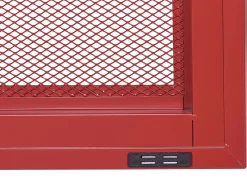 Aparador Com 2 Portas Em Metal Vermelho Wakatipu