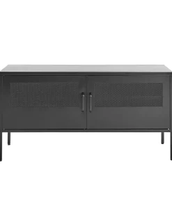 Aparador Com 2 Portas Em Metal Preto Morley