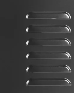 Aparador Com 3 Portas Em Metal Preto Cardiff