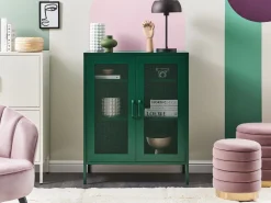 Aparador Com 2 Portas Em Metal Verde Wakatipu