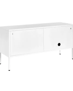 Aparador Com 2 Portas Em Metal Branco Morley