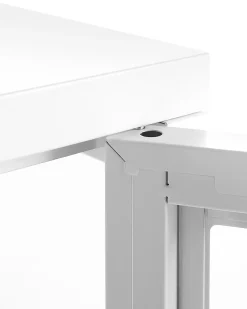 Aparador Com 3 Portas Em Metal Branco Newport