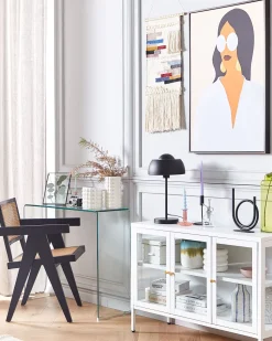 Aparador Com 3 Portas Em Metal Branco Newport