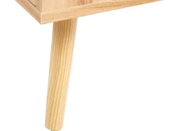 Aparador Com 3 Portas Em Rattan Castanho Claro Perote