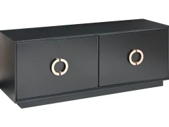 Aparador Com 4 Portas Preto Oxnard