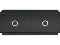 Aparador Com 4 Portas Preto Oxnard