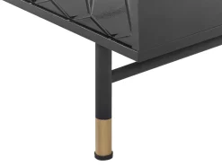 Aparador Com 2 Portas Preto Adante