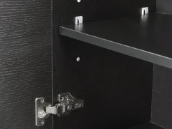 Armario De Casa De Banho De Parede Preto Bilbao