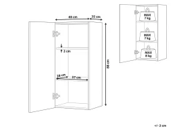 Armario De Casa De Banho De Parede Branco Bilbao
