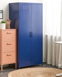 Armario De Metal Azul Marinho Com 2 Portas 171 Cm Varna
