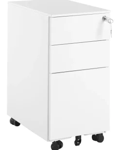 Armario De Metal Branco Com 3 Gavetas Bolsena