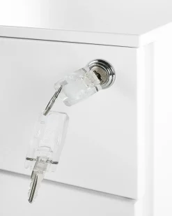 Armario De Metal Branco Com 3 Gavetas Bolsena