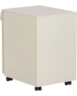 Armario De Metal Creme Claro Com 3 Gavetas Cami