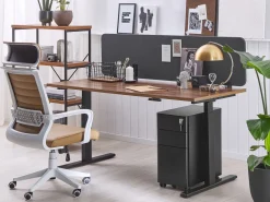 Armario De Metal Preto Com 3 Gavetas Bolsena