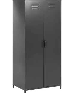 Armario De Metal Preto Com 2 Portas 171 Cm Varna