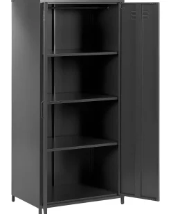 Armario De Metal Preto Com 2 Portas 171 Cm Varna