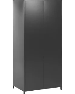 Armario De Metal Preto Com 2 Portas 171 Cm Varna