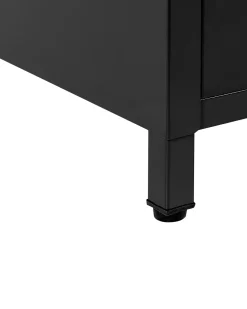 Armario De Metal Preto Com 2 Portas 171 Cm Varna