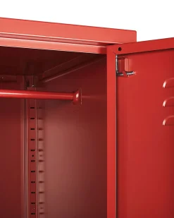 Armario De Metal Vermelho 185 Cm Frome