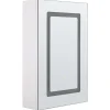 Armario De Parede Com Espelho E Luz Led 40 X 60 Cm Condor