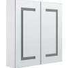 Armario De Parede Com Espelho E Luz Led 60 X 60 Cm Mazarredo