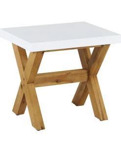 Banco De Jardim Em Fibra De Cimento Branca Olbia