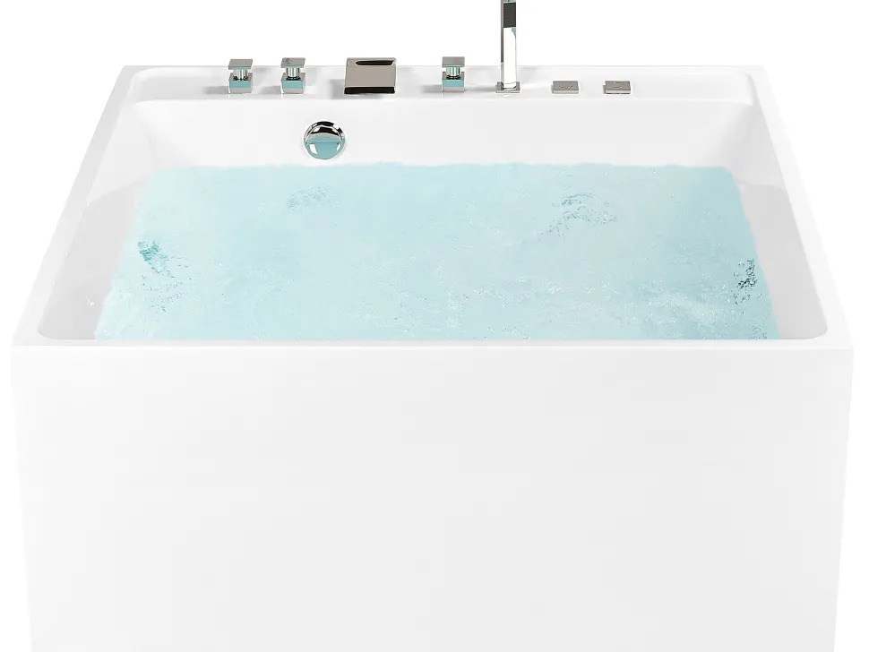 Banheira Autonoma De Hidromassagem Em Acrilico Branco 130 X 130 Cm Tahua