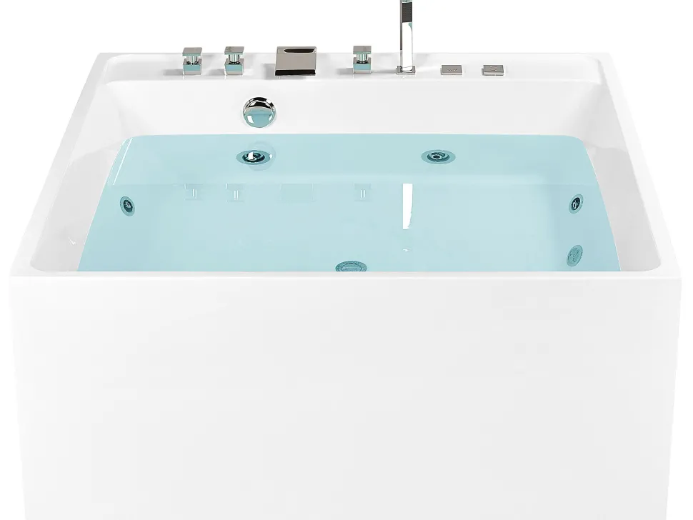 Banheira Autonoma De Hidromassagem Em Acrilico Branco 130 X 130 Cm Tahua