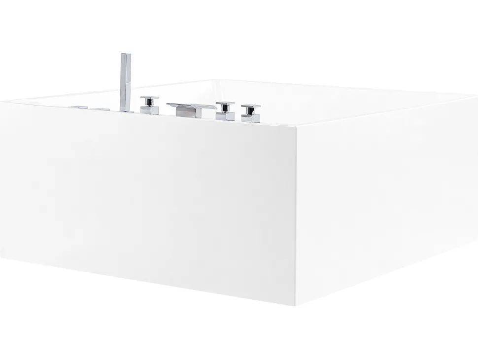 Banheira Autonoma De Hidromassagem Em Acrilico Branco 130 X 130 Cm Tahua