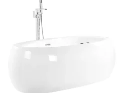 Banheira Autonoma De Hidromassagem Em Acrilico Branco Com Led 180 X 100 Cm Mustique