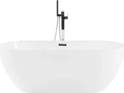 Banheira Autonoma De Hidromassagem Em Acrilico Branco Com Led 170 X 80 Cm Nevis Iii