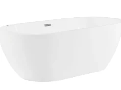 Banheira Autonoma De Hidromassagem Em Acrilico Branco Com Led 170 X 80 Cm Nevis Iii