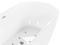 Banheira Autonoma De Hidromassagem Em Acrilico Branco Com Led 170 X 80 Cm Nevis Iii